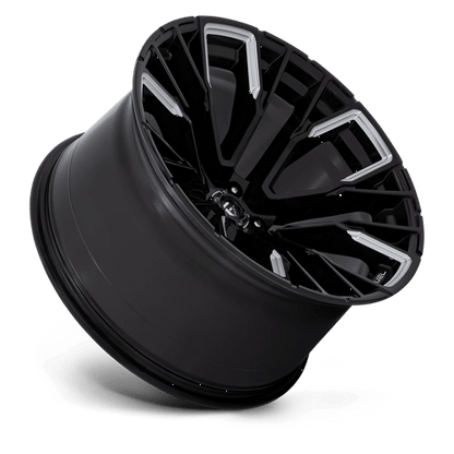 Fuel 1PC | D849 REBAR | 22.0x12.00 | 5X127 | -44 | GLOSS BLACK MILLED