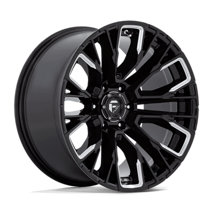 Fuel 1PC | D849 REBAR | 17.0x9.00 | 6X139.7 | -12 | GLOSS BLACK MILLED