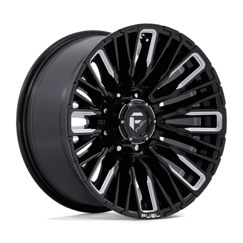 Fuel 1PC | D849 REBAR | 20.0x10.00 | 8X180 | -18 | GLOSS BLACK MILLED