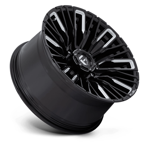 Fuel 1PC | D849 REBAR | 20.0x10.00 | 8X170 | -18 | GLOSS BLACK MILLED