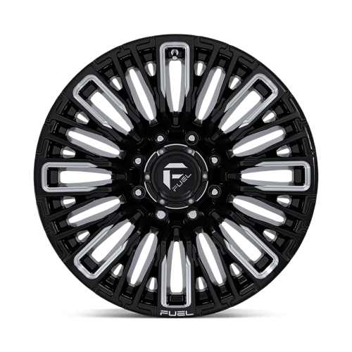 Fuel 1PC | D849 REBAR | 20.0x10.00 | 8X180 | -18 | GLOSS BLACK MILLED