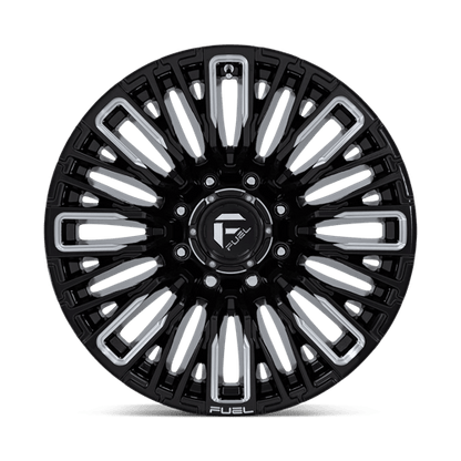 Fuel 1PC | D849 REBAR | 20.0x10.00 | 8X170 | -18 | GLOSS BLACK MILLED