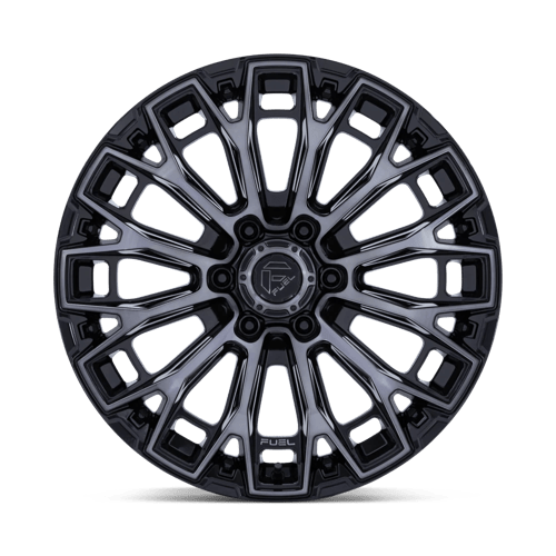 Fuel 1PC | FC882 TRAX | 20.0x9.00 | 8X165.1 | 1 | GLOSS BLACK MACHINED FACE DTCC