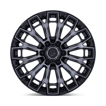 Fuel 1PC | FC882 TRAX | 20.0x10.00 | 6X139.7 | -18 | GLOSS BLACK MACHINED FACE DTCC