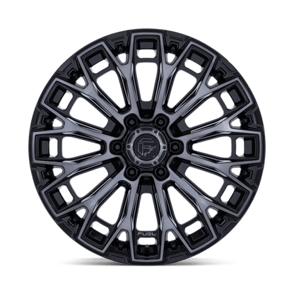 Fuel 1PC | FC882 TRAX | 20.0x10.00 | 8X180 | -18 | GLOSS BLACK MACHINED FACE DTCC