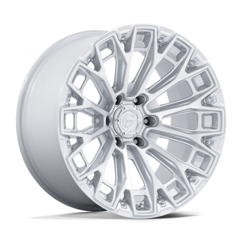 Fuel 1PC | FC882 TRAX | 20.0x9.00 | 6X135 | 1 | GLOSS SILVER W/ MACHINED FACE