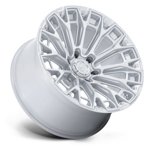 Fuel 1PC | FC882 TRAX | 20.0x9.00 | 6X139.7 | 20 | GLOSS SILVER W/ MACHINED FACE