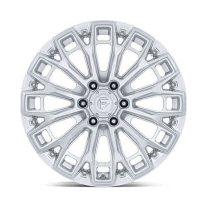 Fuel 1PC | FC882 TRAX | 20.0x10.00 | 8X165.1 | -18 | GLOSS SILVER W/ MACHINED FACE