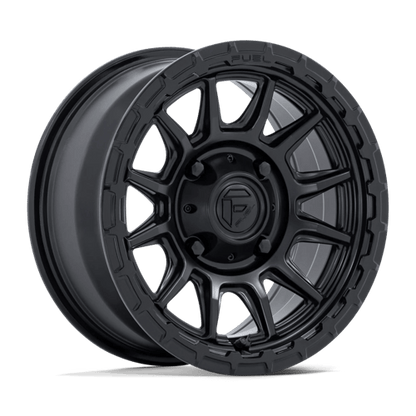 Fuel UTV | FV866 PISTON UTV | 15.0x7.00 | 4X110 | 10 | MATTE BLACK W/ GLOSS BLACK LIP
