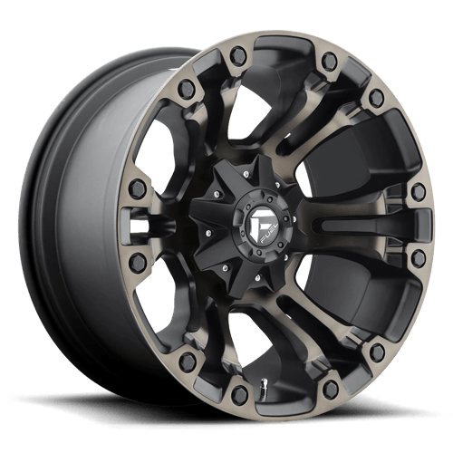 Fuel 1PC | D569 VAPOR | 20.0x12.00 | 6X135/6X139.7 | -44 | MATTE BLACK DOUBLE DARK TINT