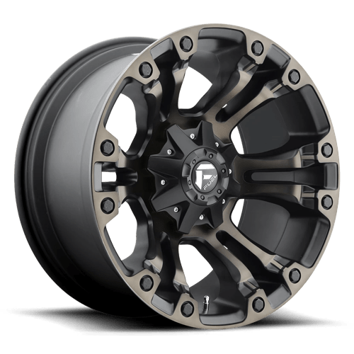 Fuel 1PC | D569 VAPOR | 17.0x10.00 | 6X135/6X139.7 | -18 | MATTE BLACK DOUBLE DARK TINT