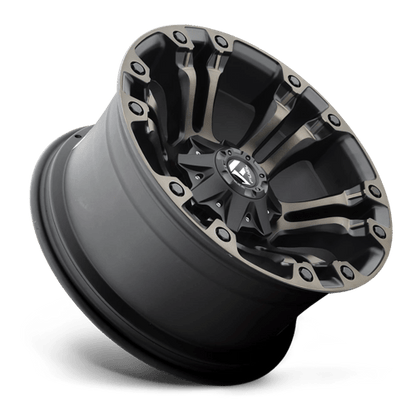 Fuel 1PC | D569 VAPOR | 17.0x9.00 | 6X139.7 | 20 | MATTE BLACK DOUBLE DARK TINT