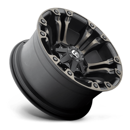 Fuel 1PC | D569 VAPOR | 20.0x10.00 | 5X114.3/5X127 | -18 | MATTE BLACK DOUBLE DARK TINT