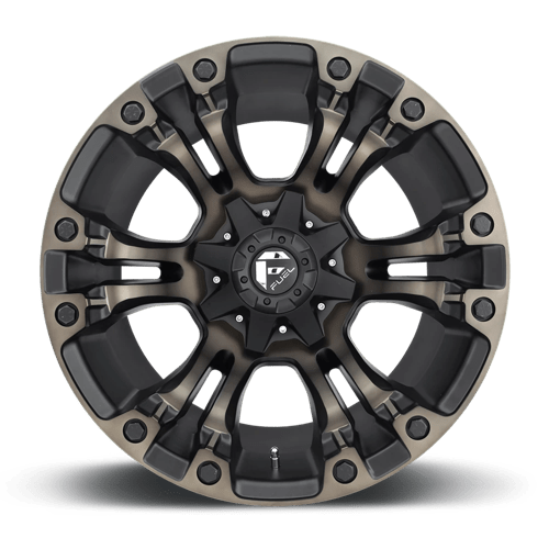 Fuel 1PC | D569 VAPOR | 20.0x12.00 | 6X135/6X139.7 | -44 | MATTE BLACK DOUBLE DARK TINT