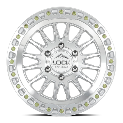 GRIT | 17X8.5 | 6X139.7 | +25 | MACHINE WITH CLEAR COAT | GRIT-78569MC25