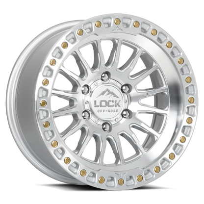 GRIT | 17X8.5 | 6X139.7 | +25 | MACHINE WITH CLEAR COAT | GRIT-78569MC25