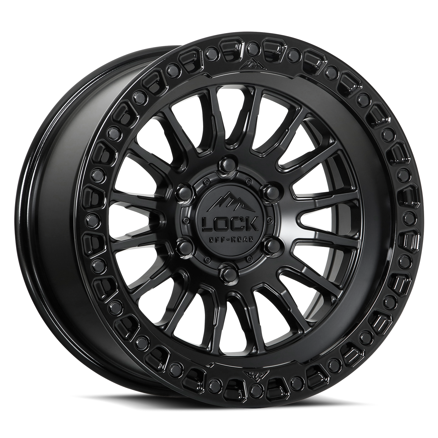 GRIT | 17X9 | 6X135 | -12 | MATTE BLACK W GLOSS BLACK RING | GRIT-7963GB12N