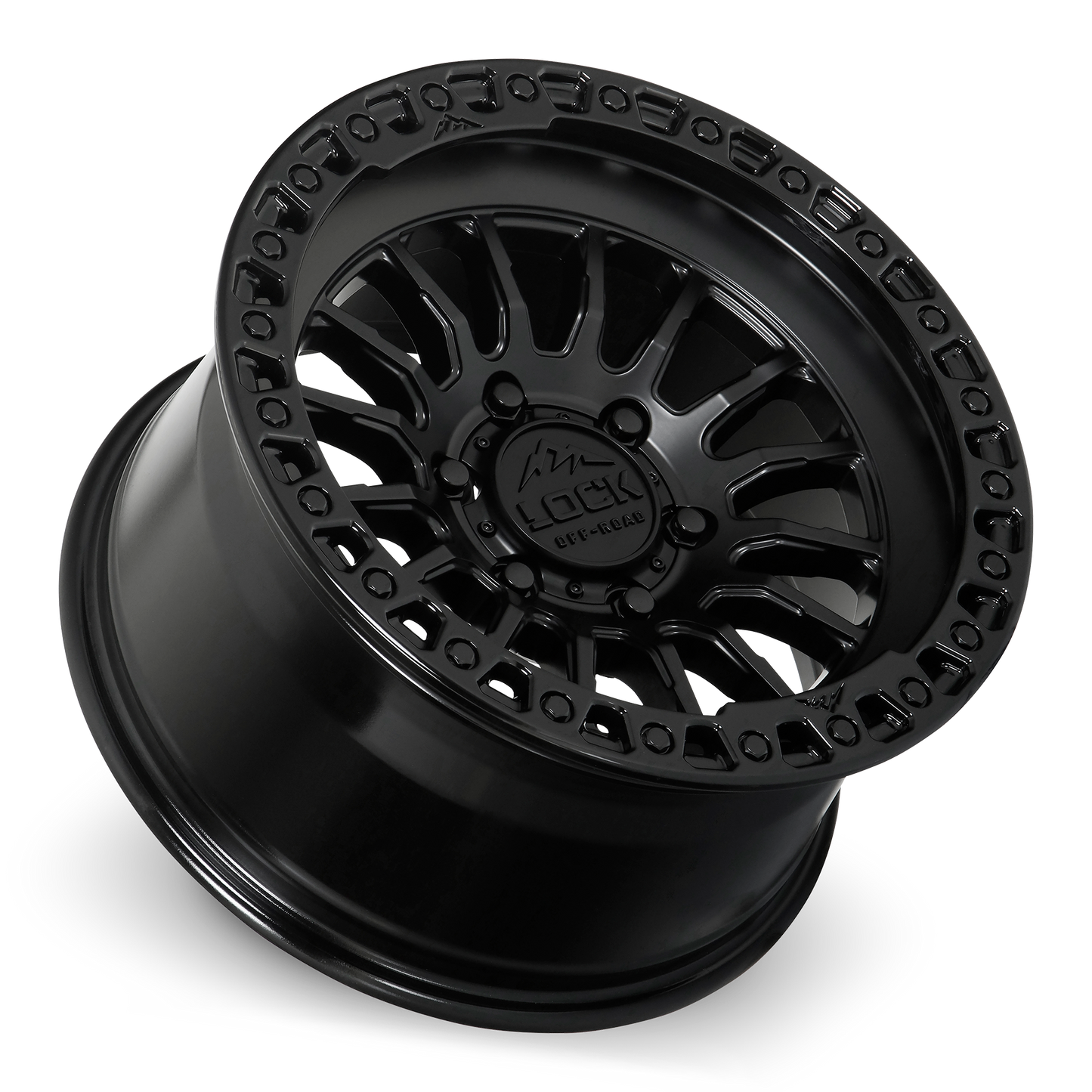 GRIT | 17X9 | 6X135 | -12 | MATTE BLACK W GLOSS BLACK RING | GRIT-7963GB12N