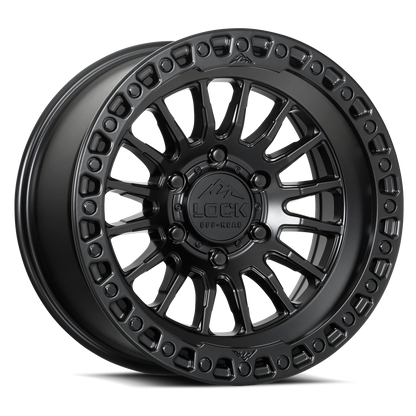 GRIT | 17X8.5 | 6X139.7 | +25 | MATTE BLACK W MATTE BLACK RING | GRIT-78569MB25