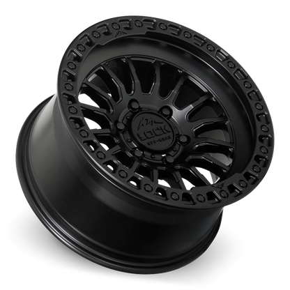 GRIT | 17X8.5 | 6X139.7 | +25 | MATTE BLACK W MATTE BLACK RING | GRIT-78569MB25