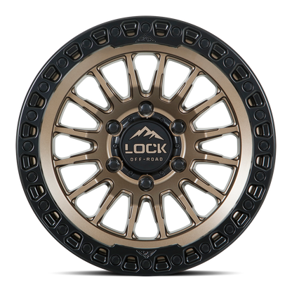 GRIT | 17X8.5 | 6X135 | +25 | MATTE BRONZE W MATTE BLACK RING | GRIT-78563MRMBR25