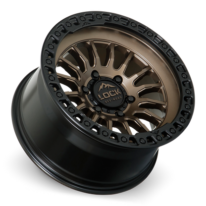 GRIT | 17X8.5 | 5X127 | +25 | MATTE BRONZE W MATTE BLACK RING | GRIT-78557MRMBR25