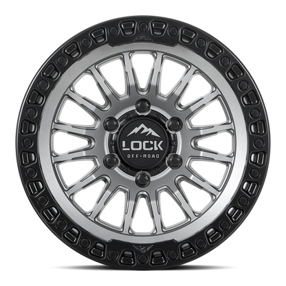 GRIT | 17X9 | 6X139.7 | +1 | MATTE GREY W MATTE BLACK RING | GRIT-7969MGMBR