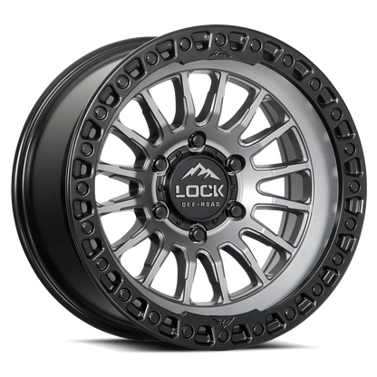 GRIT | 17X9 | 6X139.7 | +1 | MATTE GREY W MATTE BLACK RING | GRIT-7969MGMBR