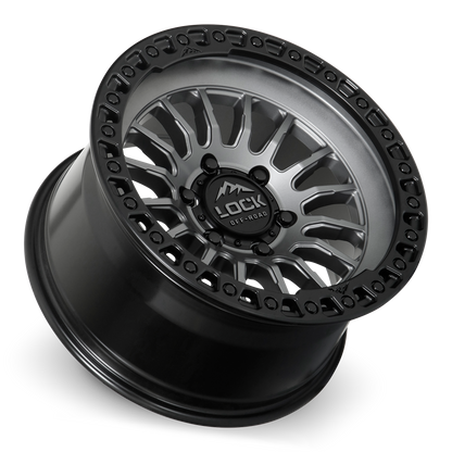 GRIT | 17X9 | 6X139.7 | +1 | MATTE GREY W MATTE BLACK RING | GRIT-7969MGMBR