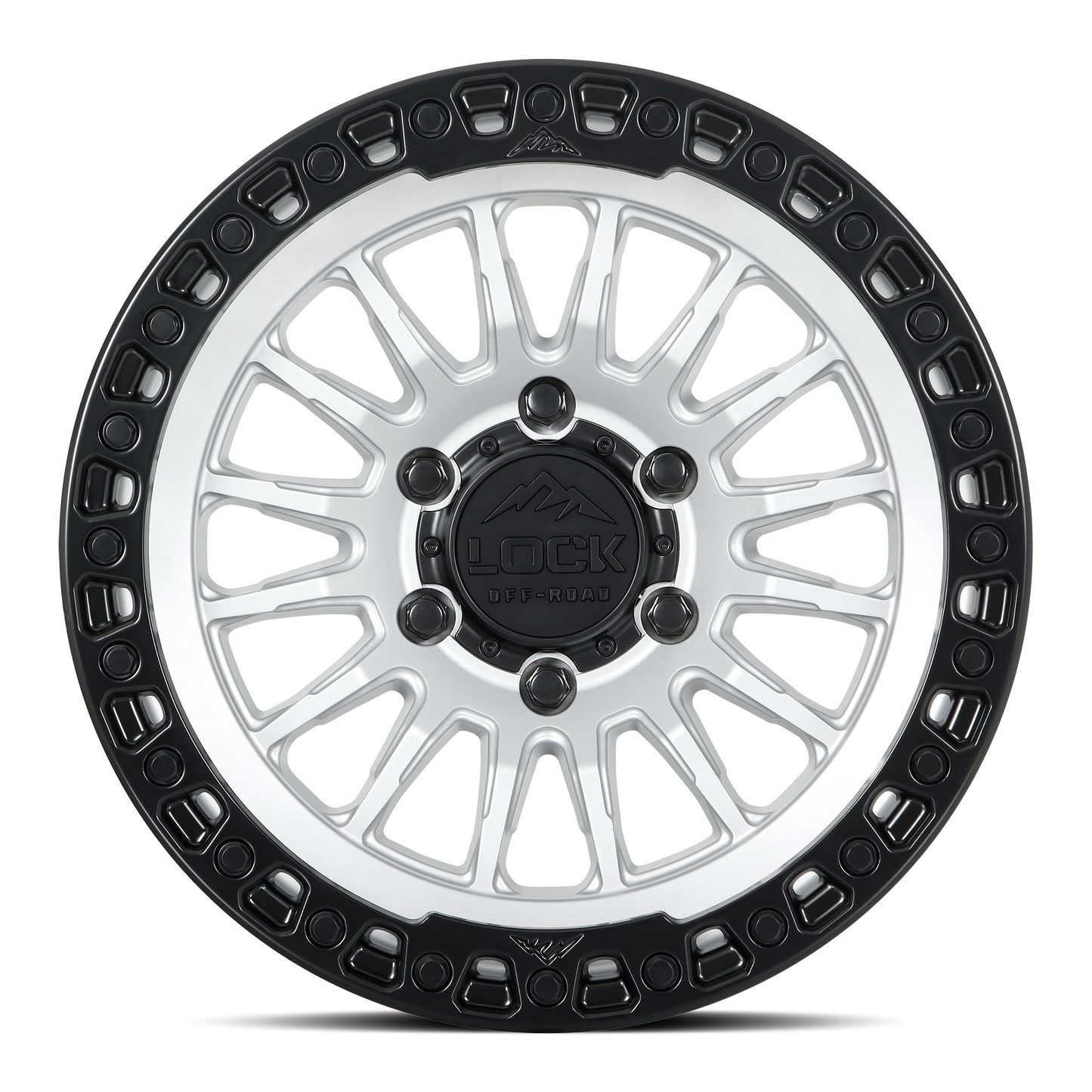 GRIT | 17X9 | 5X127 | -12 | MATTE SILVER W MATTE BLACK RING | GRIT-7957MSMBR12N