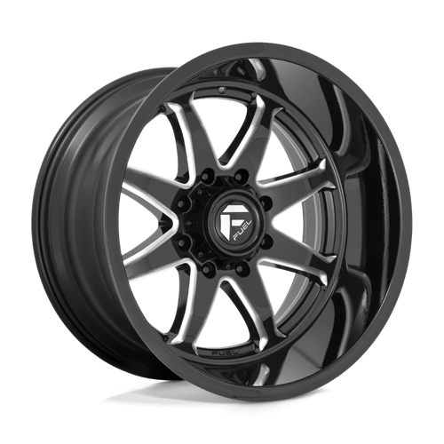Fuel 1PC | D749 HAMMER | 20.0x10.00 | 8X180 | -18 | GLOSS BLACK MILLED