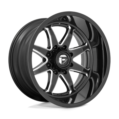 Fuel 1PC | D749 HAMMER | 20.0x10.00 | 8X180 | -18 | GLOSS BLACK MILLED