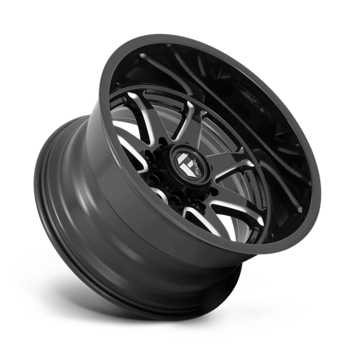 Fuel 1PC | D749 HAMMER | 20.0x10.00 | 8X180 | -18 | GLOSS BLACK MILLED