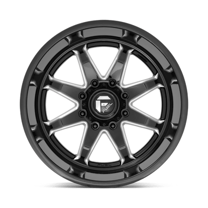 Fuel 1PC | D749 HAMMER | 20.0x10.00 | 8X170 | -18 | GLOSS BLACK MILLED