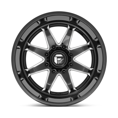 Fuel 1PC | D749 HAMMER | 20.0x10.00 | 8X180 | -18 | GLOSS BLACK MILLED