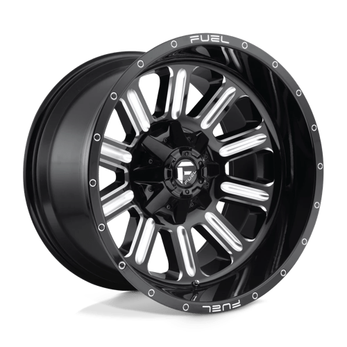 Fuel 1PC | D620 HARDLINE | 17.0x9.00 | 8X170 | 1 | GLOSS BLACK MILLED