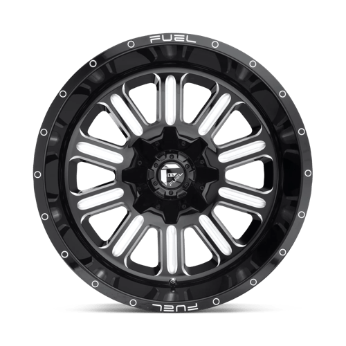 Fuel 1PC | D620 HARDLINE | 17.0x9.00 | 8X170 | 1 | GLOSS BLACK MILLED