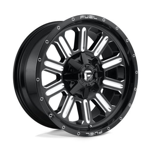 Fuel 1PC | D620 HARDLINE | 20.0x9.00 | 8X180 | 1 | GLOSS BLACK MILLED