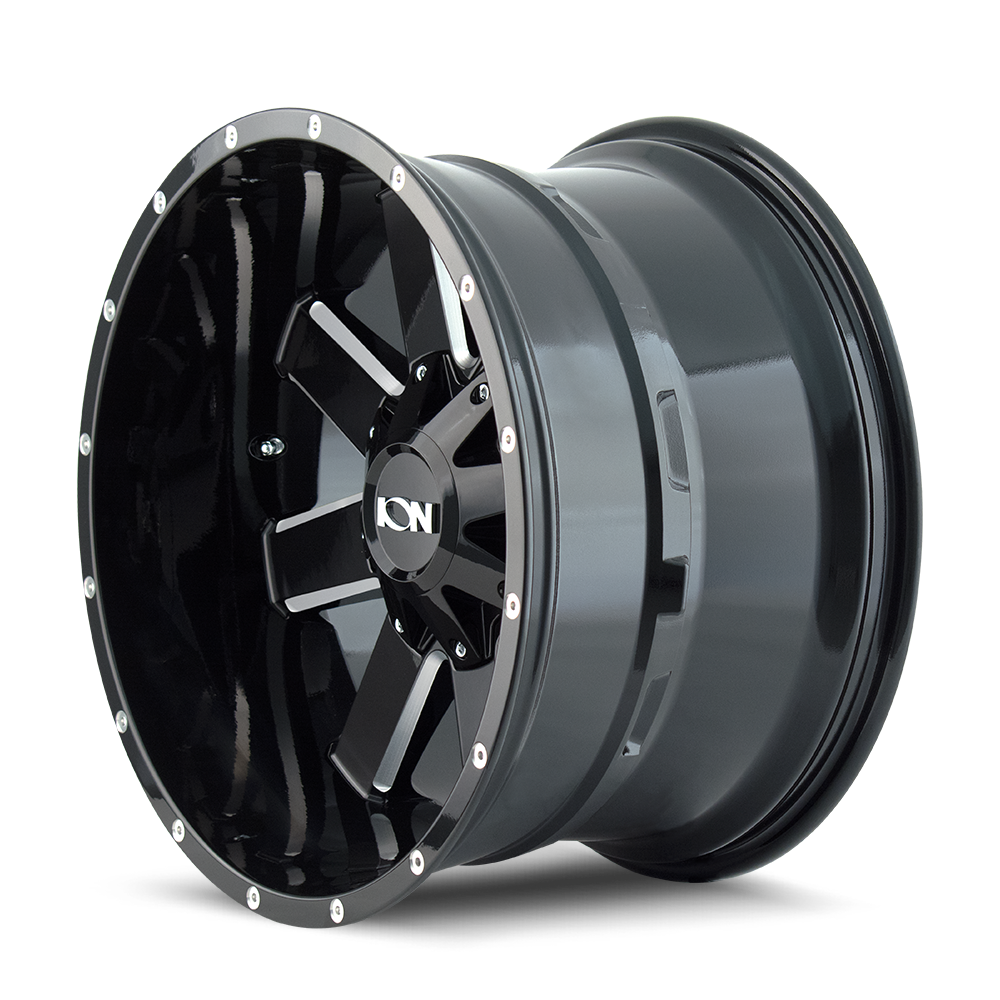 ION 141 GLOSS BLACK MILLED | 20x9 | 6-135 | -12mm | 141-2937M-12