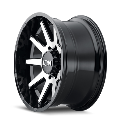 ION 143 GLOSS BLACK MACHINED | 20x10 | 8-180 | -19mm | 143-2178BM