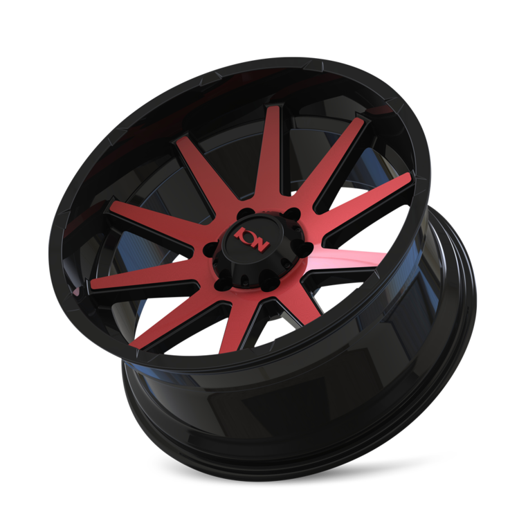 ION 143 GLOSS BLACK RED MACHINED | 20x10 | 8-165.1 | -19mm | 143-2181BTR