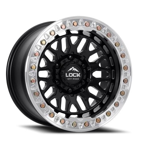 INVADER CASTING BEADLOCK | 17X9 | 6X139.7 | -12 | MATTE BLACK WITH MATTE BLACK RING | INVADER-7969MB12N