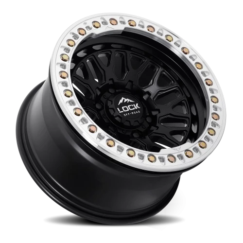 INVADER CASTING BEADLOCK | 17X9 | 6X139.7 | -12 | MATTE BLACK WITH MATTE BLACK RING | INVADER-7969MB12N - Image 2