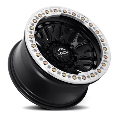 INVADER CASTING BEADLOCK | 17X9 | 6X139.7 | -12 | MATTE BLACK WITH MATTE BLACK RING | INVADER-7969MB12N - Image 2