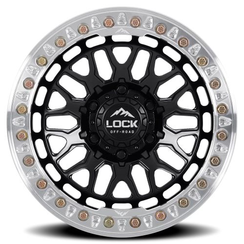 INVADER CASTING BEADLOCK | 17X9 | 6X139.7 | -12 | MATTE BLACK WITH MATTE BLACK RING | INVADER-7969MB12N - Image 3