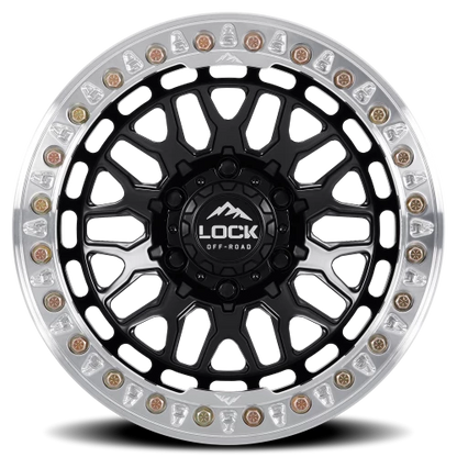 INVADER CASTING BEADLOCK | 17X9 | 6X139.7 | -12 | MATTE BLACK WITH MATTE BLACK RING | INVADER-7969MB12N - Image 3