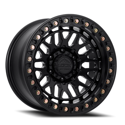 INVADER FORGED BEADLOCK | 17X9 | 5X127 | +25 | MATTE BLACK W MATTE BLACK FORGED | INVADER-7957MB25F