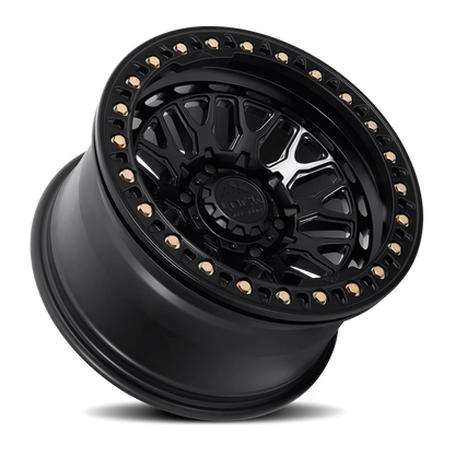 INVADER FORGED BEADLOCK | 17X9 | 5X127 | +25 | MATTE BLACK W MATTE BLACK FORGED | INVADER-7957MB25F - Image 2