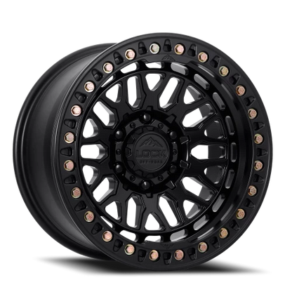 INVADER FORGED BEADLOCK | 17X9 | 8X165.1 | -38 | MATTE BLACK W MATTE BLACK FORGED | INVADER-7986MB38NF