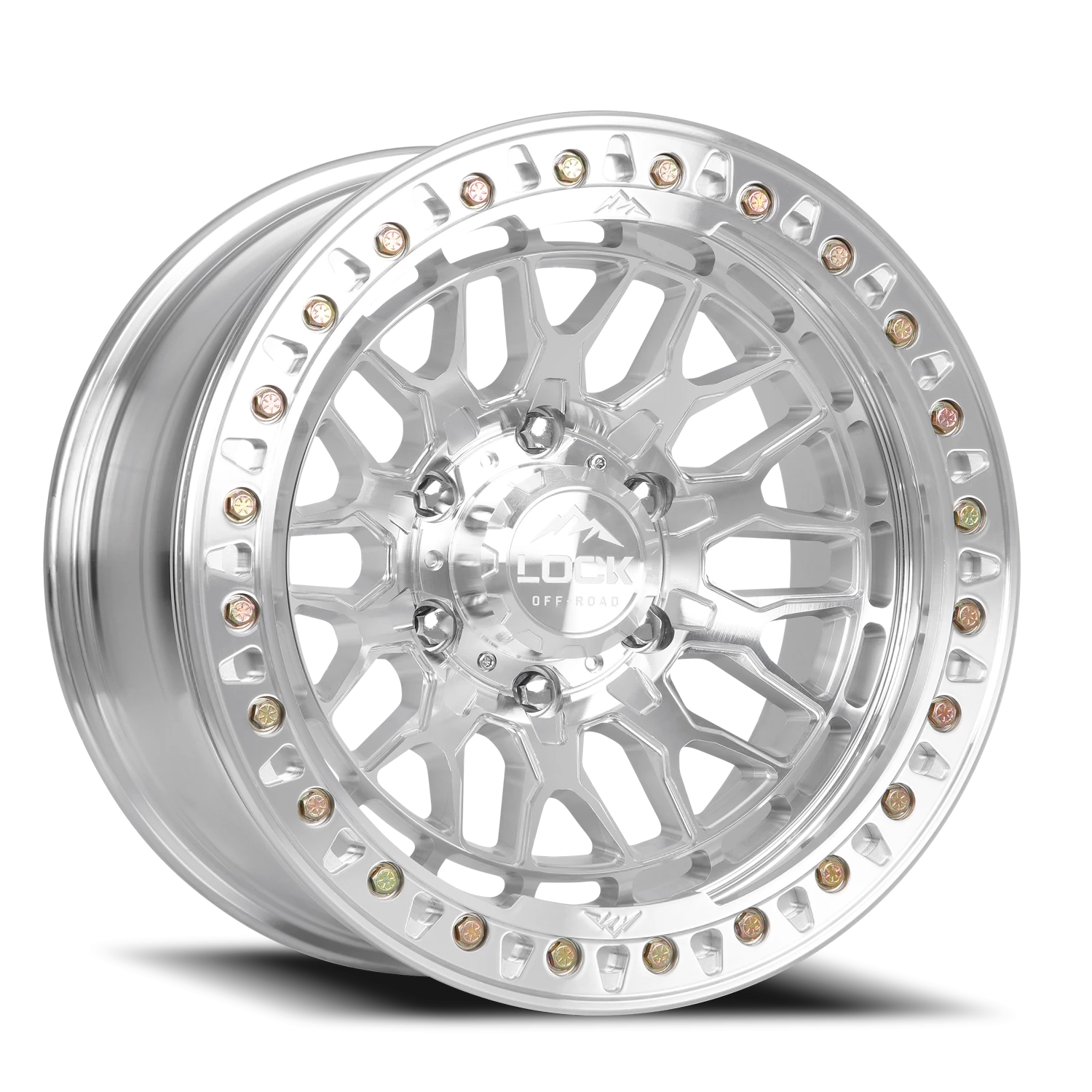 INVADER FORGED BEADLOCK | 17X9 | 8X165.1 | -12 | RAW MACHINE WITH MACHINE RING FORGED | INVADER-7986MC12NF